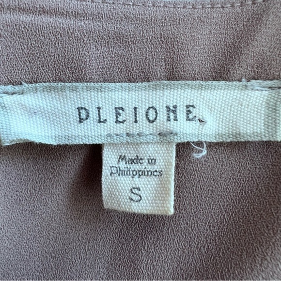 Pleione tan long sleeve flowy tunic blouse size small - Picture 6 of 8